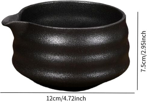 Drinking Cup, Ceramic Matcha Bowl Japanese Traditional Bowl,500ml,Handcrafted,Handmade Green in Kuwait