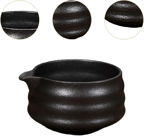 Drinking Cup, Ceramic Matcha Bowl Japanese Traditional Bowl,500ml,Handcrafted,Handmade Green in Kuwait