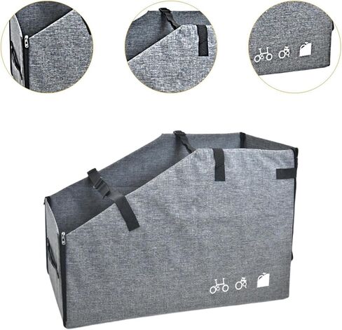 Storage Solution for Car Trunk and Backseats, Gray in Kuwait