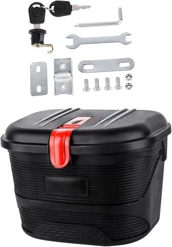 Bike Basket Bicycle Cargo Rack Lock Design Easily Install Heavy Duty Bicycle Basket Storage Box for Biking Mountain Bicycle in Kuwait