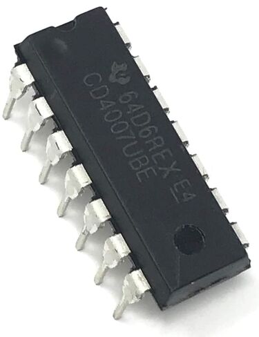 CD4007UBE CD4007 CMOS Dual Complementary Pair Plus Inverter Breadboard-Friendly (Pack of 10) in Kuwait