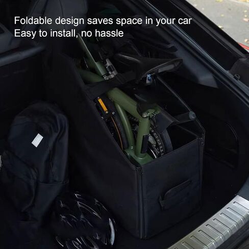 banapoy Folding Bike Keeper Box for 14-16 Inch, Folding Bike Car Trunk Organizer Transport Storage Carry Case with Dust Cover for Car Trunk, Travel Bag in Kuwait