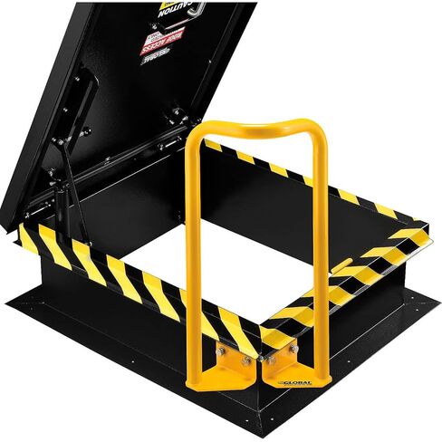 Global Industrial Roof Hatch Safety Extension Handle, 24-1/2"H, Fully Welded Galvanized Steel Construction, High Visibility Yellow Powder Coated Finish in Kuwait