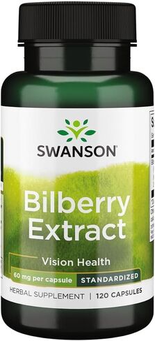 Swanson Bileberry Extract (موحدة) 60 ملليغرام 120 كبسولة in Kuwait