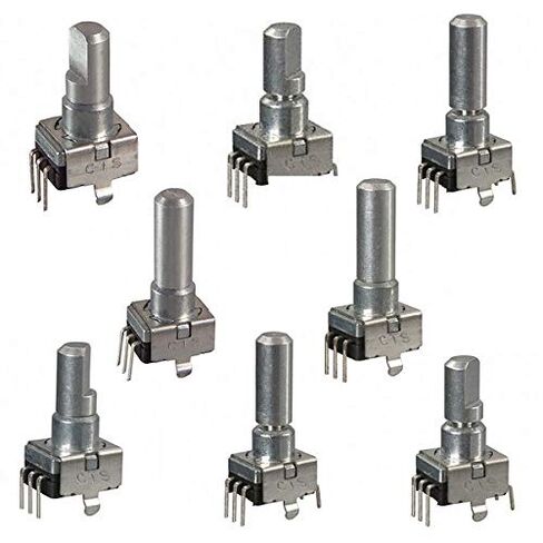 288X232R161B2, Mechanical Encoder Rotary Incremental Round 0.049N.m Right Angle Binary 4PPR Through Hole PC Pin (10 Items) in Kuwait