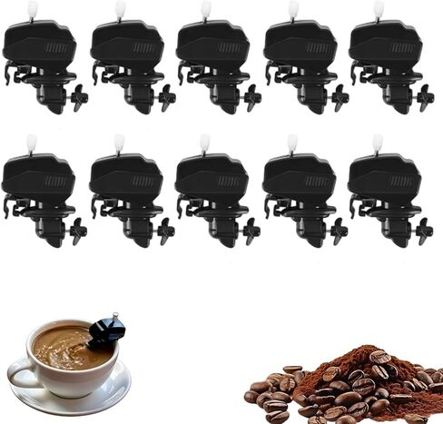 Boat Motor Coffee Stirrer, 2026 Upgraded Wind Up Outboard Motor Boat Coffee Stirrer, Small Electric Drink Mixing Gadget Boats Propeller Coffees Stirrers (10 Pcs, Large：8.5 * 4.5cm/3.3 * 1.8in) in Kuwait