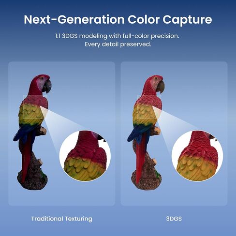 ماسح ضوئي Revopoint POP 4 ثلاثي الأبعاد محمول باليد، ليزر أزرق بدقة 0.03 مم، ما يصل إلى 105 إطارًا في الثانية، تقسيم الذكاء الاصطناعي ونمذجة 3DGS، 5 أوضاع مسح ضوئي، تتبع مضاد للاهتزاز، مسح خارجي، للطباعة ثلاثية الأبعاد، ممتاز in Saudi Arabia