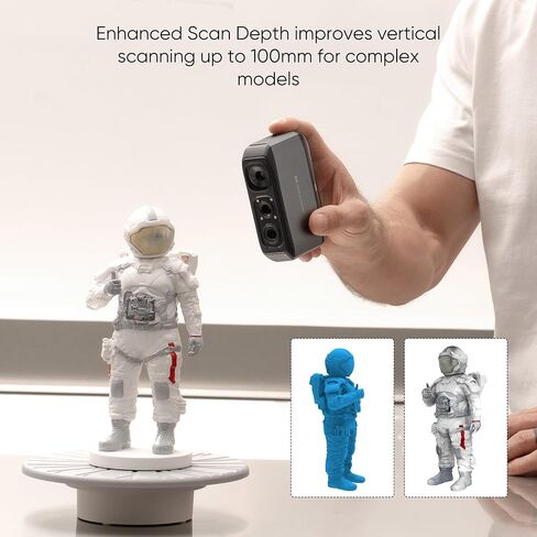 3DMakerpro 3D Scanner for 3D Printing, Handheld 3D Model Scanners with 0.05mm High Detailed Precision, Intelligent Pre and Post Data Processing, Compatible with Windows/MacOS (Moose Standard) in Kuwait