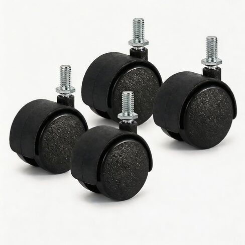 Office Chair Wheels，1.4" Office Chair Wheels Heavy Duty Replacement, Mute Rubber Rotating Desk Chair Caster Wheels, Safe for All Floors Including Hardwood, Set of 4 in Kuwait