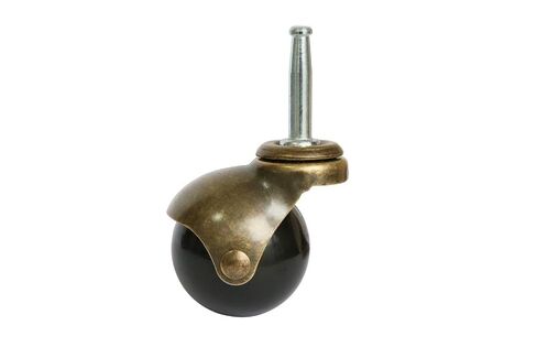 MySit 2 inch Ball Casters Wheels Brass Vintage Antique Furniture Caster Set of 4,Grip Neck Spherical Casters with 5/16" x 1-1/2" Swivel Caster for Furniture Legs, Cabinet, Sofa in Kuwait