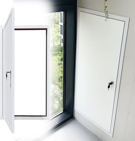Waterproof Wall Access Panel Outdoor Indoor, Lockable Access Door with Soundproof Strip, HVAC Plumbing Wall Hole Cover Plate for Wall, Bathroom(24x50in(61x127cm)) in Kuwait