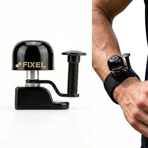 Fixel Clip-On Running Bell for Runners, Hands-Free Wearable Trail Bell for Hydration Vest or Wrist Strap, Loud Clear Ding, Ultralight Copper & Aluminum in Kuwait