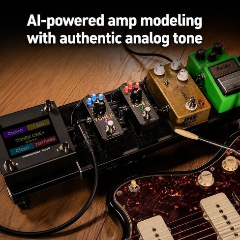 IK Multimedia TONEX ONE+ AI Guitar Amp & Effects Peal مع بلوتوث لاسلكي للتحرير، تحكم MIDI، واجهة صوت USB، أكثر من 60,000 نموذج نغمة، كابينة محاكي أمبير مدمجة ونموذج Stompbox in Kuwait