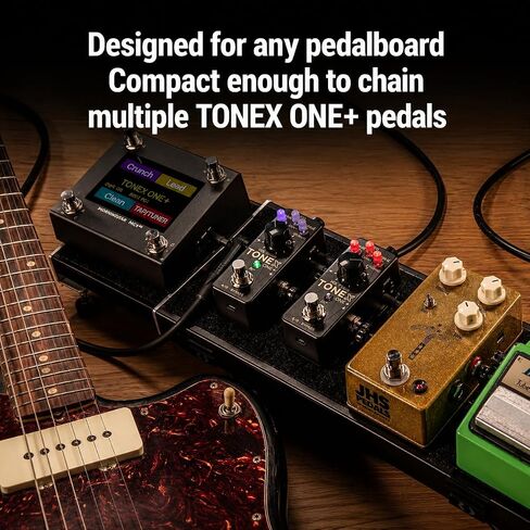 IK Multimedia TONEX ONE+ AI Guitar Amp & Effects Peal مع بلوتوث لاسلكي للتحرير، تحكم MIDI، واجهة صوت USB، أكثر من 60,000 نموذج نغمة، كابينة محاكي أمبير مدمجة ونموذج Stompbox in Kuwait