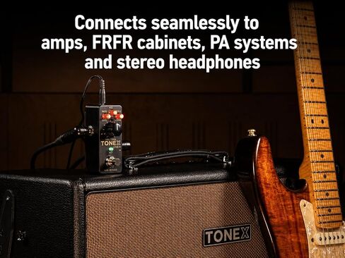 IK Multimedia TONEX ONE+ AI Guitar Amp & Effects Peal مع بلوتوث لاسلكي للتحرير، تحكم MIDI، واجهة صوت USB، أكثر من 60,000 نموذج نغمة، كابينة محاكي أمبير مدمجة ونموذج Stompbox in Kuwait