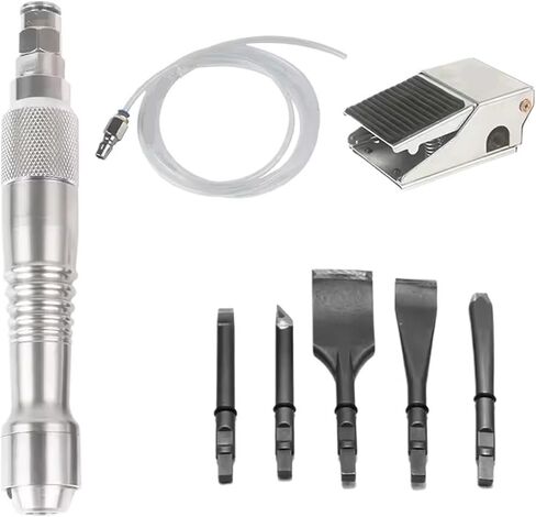 Air Chisel, Pneumatic Shovel Chisel Breaking Plaster Gas Dental Carving Welding Slagging Vibrating Spatula,Pneumatic Shovel Tool(Set 1) in Kuwait