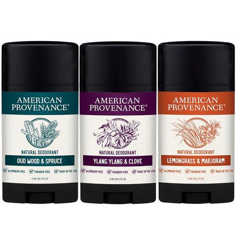 American Provenance Oud Wood & Spruce, Ylang Ylang & Clove and Lemongrass & Marjoram Deodorant Bundle in Kuwait