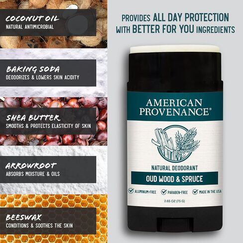 American Provenance Oud Wood & Spruce, Ylang Ylang & Clove and Lemongrass & Marjoram Deodorant Bundle in Kuwait