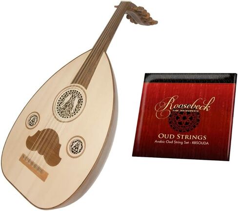 Includes: Mid-East Arabic Oud W/Gig Bag – Walnut & Replacement String Set in Kuwait