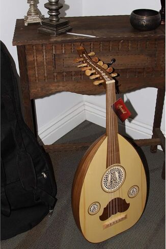Includes: Mid-East Arabic Oud W/Gig Bag – Walnut & Replacement String Set in Kuwait