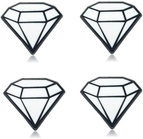 Mini Diamond Shaped Set of 4 Filler Enamel Pins in Kuwait