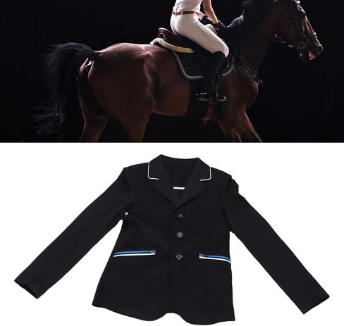 AMONIDA Equestrian Coat, Stylish Minimalist Lightweight Cotton Blend Riding Jacket for Training Competition Everyday Riding, with Gender Neutral Design for Men Women (155) in Kuwait