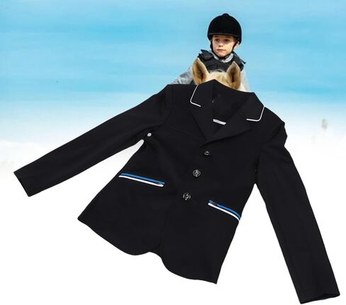 AMONIDA Equestrian Coat, Stylish Minimalist Lightweight Cotton Blend Riding Jacket for Training Competition Everyday Riding, with Gender Neutral Design for Men Women (155) in Kuwait