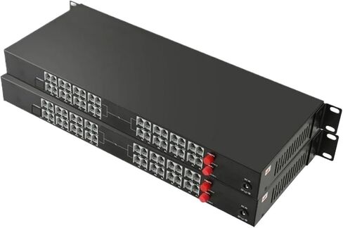 زوج واحد من 32 قناة - PCM Voice Tel Over Fiber Optic Multiplexer Extender، FC Optical Port، يدعم معرف المتصل ووظيفة الفاكس in Kuwait