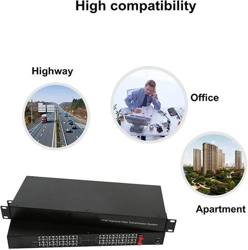 زوج واحد من 32 قناة - PCM Voice Tel Over Fiber Optic Multiplexer Extender، FC Optical Port، يدعم معرف المتصل ووظيفة الفاكس in Kuwait