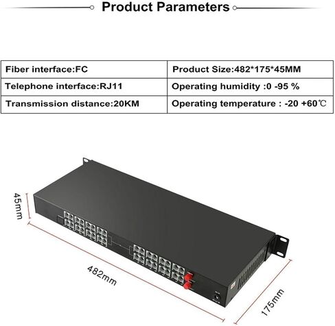 زوج واحد من 32 قناة - PCM Voice Tel Over Fiber Optic Multiplexer Extender، FC Optical Port، يدعم معرف المتصل ووظيفة الفاكس in Kuwait