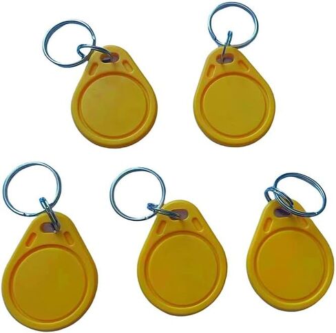 UID Tag Key Fob,13.56mhz, Changeable Writable Rewritable Programmable (Pack of 5) (red) in Kuwait