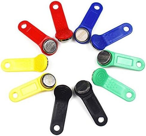 10Pcs/Lot Rewritable RFID Contact Memory Key RW1990 IButton for Copy Card Sauna Keys Cards in Kuwait