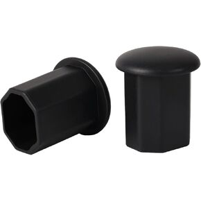 2pcs Lacrosse End Caps, Anti-Slip Lacrosse Tape Saver Butt End Covers Shaft Protectors Hockey Stick Ball Stop Supplies Sports Accessories (Black) in Kuwait