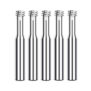 5Pcs UNC #4-40 Carbide Tri-Form Thread Mill Cutters for Aluminum | 6 mm LOC, 50 mm OAL, 3 Flutes, for Aluminum Alloy Brass Copper Bakelite Plastic in Kuwait