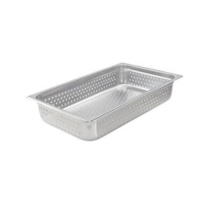 Full-Size Stainless Steel Steam Table Pan, 4-Inch Deep (14 Quart Capacity) - Professional Grade Hotel Pan - Anti-Jam Commercial Buffet Pan for Catering, Main Courses, and Food Prep in Kuwait