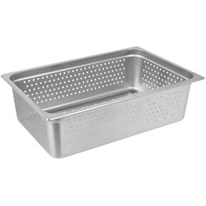 [CASE OF 6] Full Size 6" Deep Anti-Jam Perforated Stainless Steel Steam Table/Hotel Pan - 24 Gauge in Kuwait