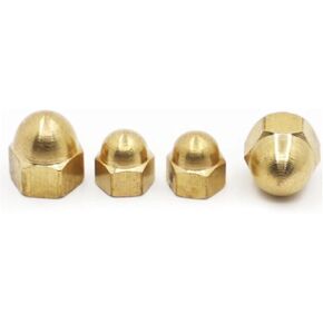 Copper Cap Hex Nuts Dome Head Cover Brass Acorn Nut M3 M4 M5 M6 M8 M10 M12(M10 1pcs) in Saudi Arabia