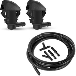 Windshield Washer Nozzles Kit, Windshield Hose Kit, 76810-SZA-A01ZA Windshield Washer Nozzles Wiper Spray, Windshield Washer Nozzle Assembly Replacement for Honda Pilot 2009-2012 2014 2015 in Kuwait
