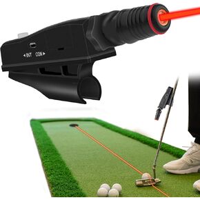 Indoor Golf Putting Training Aid with Two Modes, Alignment Tool for Precision Putting, Red Line Putting Trainer, Cool Golf Gift for Golfers in Kuwait