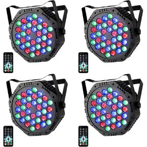 36LED Par Lights DJ Stage Light Corded RGB with Sound Activated Control Uplighting for Wedding Party Club Christmas Stage Lighting Apparatus, 2-Packs(DJ - Light) in Kuwait