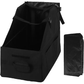 Tbest Folding Bike Organizer Storage Box Transport Carry Bag with Dust Cover Buckle Strap Secure Fixing for 18 22 Inch Bikes Car Trunk Home Garage Travel Oxford Fabric in Kuwait