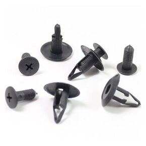 Plastic Rivets Fasteners, 50Pcs Plastic Rivet Fastener 8mm Mud Flaps Push Clips for NA01-56-145 63844-01A00 in Kuwait