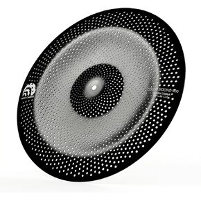 JBK 18" Low Volume China Cymbal, Black Mute Cymbal, Aluminum Alloy for Practice-BLACK in Kuwait