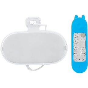 No Drill Wall Mount Bracket and Glow in The Dark Remote Cover for Google TV Streamer 4K, with Hidden Cable Management - Damage-Free Installation in Kuwait