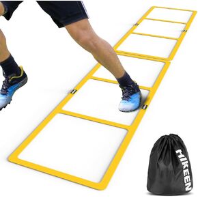 Hikeen Agility Ladder - Speed Ladder for Football, Basketball - Durable Rubber Training Ladder for Footwork with Carry Bag, Portable & Non-Slip Agility Football Training Equipment in Kuwait
