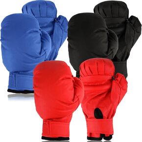 3 Pairs Kids Boxing Gloves Training Sparring Glove for Beginners and Children Youth Kickboxing, 3 Colors in Saudi Arabia