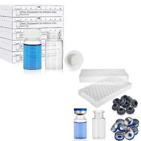 200 Pack 10ml Glass Vials with 500 PCS 20ml Scintillation Vials in Kuwait