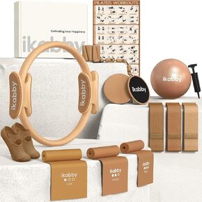 Pilates Kit, Home Pilates Kit with Weights, Pilates Equipment for Home Workout, Pilates Essentials Kit for Women, Yoga Pilates Mat Kit for Beginners, Pilates Set in Saudi Arabia