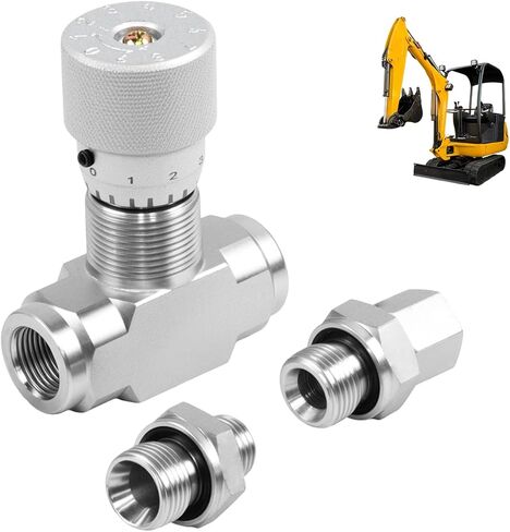 STB-G3/8 3/8"-M14 L08 صمام التحكم في التدفق الهيدروليكي للحفارات الصغيرة، صمام تقييد هيدروليكي ثنائي الاتجاه مع تركيب أنابيب ذكر G3/8"، تركيب M 14×1.5، محول هجين G3/8" إلى M14×1.5 (5 قطع) in Kuwait