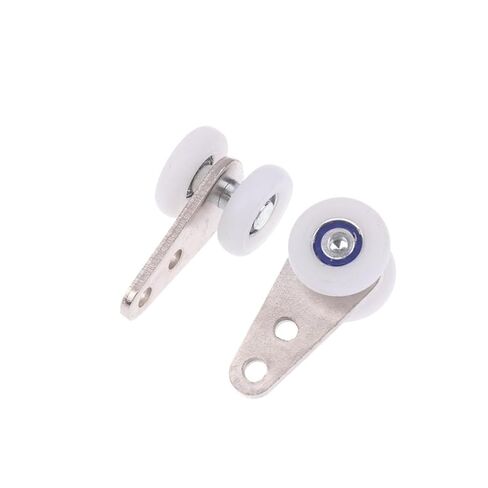Metal Bearing Hanging Track Pulley Block with 2 Plastic Wheels Sliding Door Pulleys for Sliding Door Cabinets Window Hardware(A2) in Kuwait